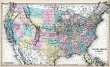United States of America Map, Greene County 1876